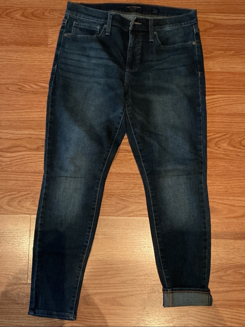 Lucky Brand Dark Blue Skinny Jeans size 12